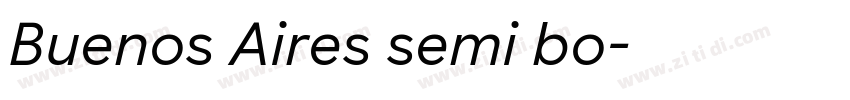 Buenos Aires semi bo字体转换